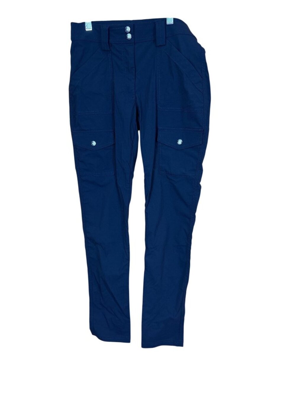 Anatomie Womens Navy Travel Pants XS Luxury Lightweight Stretch Cargo